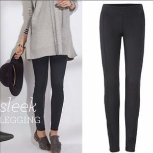 CAbi sleek dark heather gray leggings